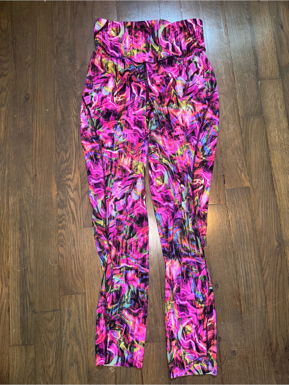 Lululemon base pace High-Waist Abstract Print Leggings - Pink Multi